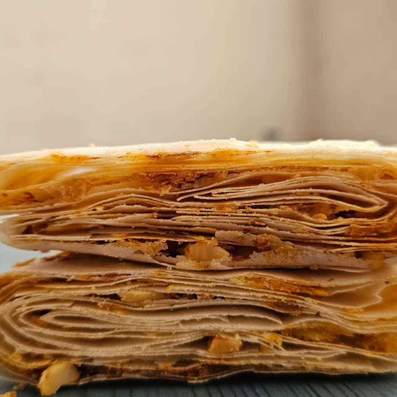 香煎薄脆山东香酥特产煎饼曲阜夹心薄脆花生农家手工杂粮多味香辣