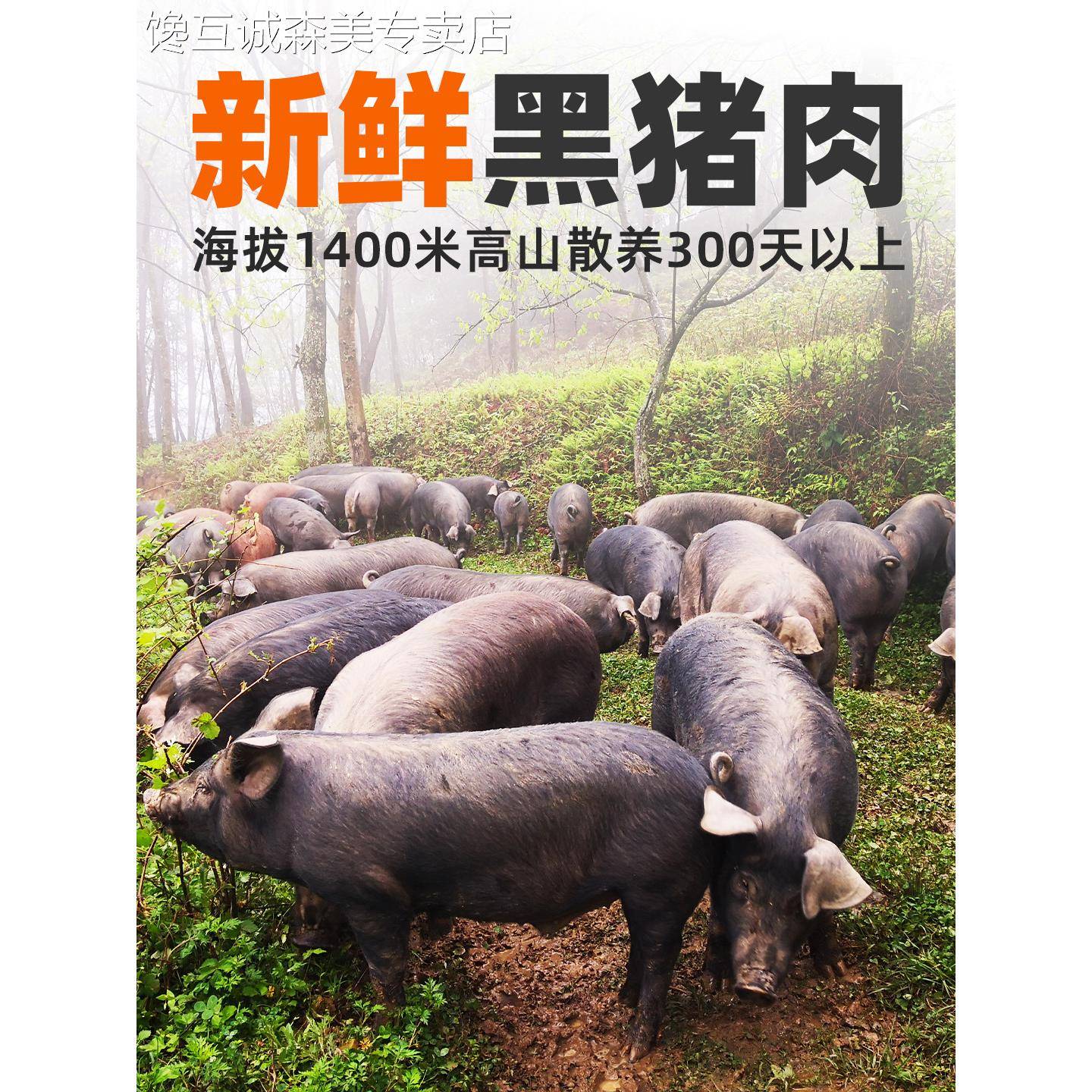 幸福佬乡高山黑猪肉腊肠麻辣香肠上坝张树军老腊肉粮食喂养土猪肉