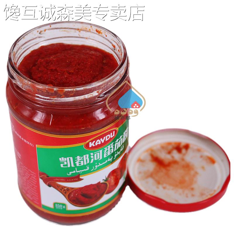新疆番茄酱350g凯都河西红柿酱家用炒菜调味玻璃瓶装焉耆特产包邮