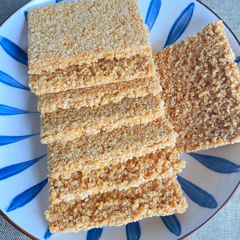 手工大米锅巴手工糯米锅巴安徽大别山特产糕点膨化零食油炸块状锅
