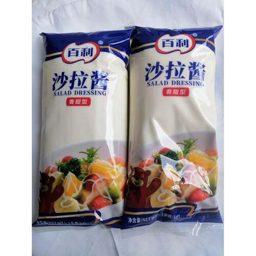 手抓饼酱料百利香甜型沙拉酱1000g/袋水果蔬菜寿司手抓饼色