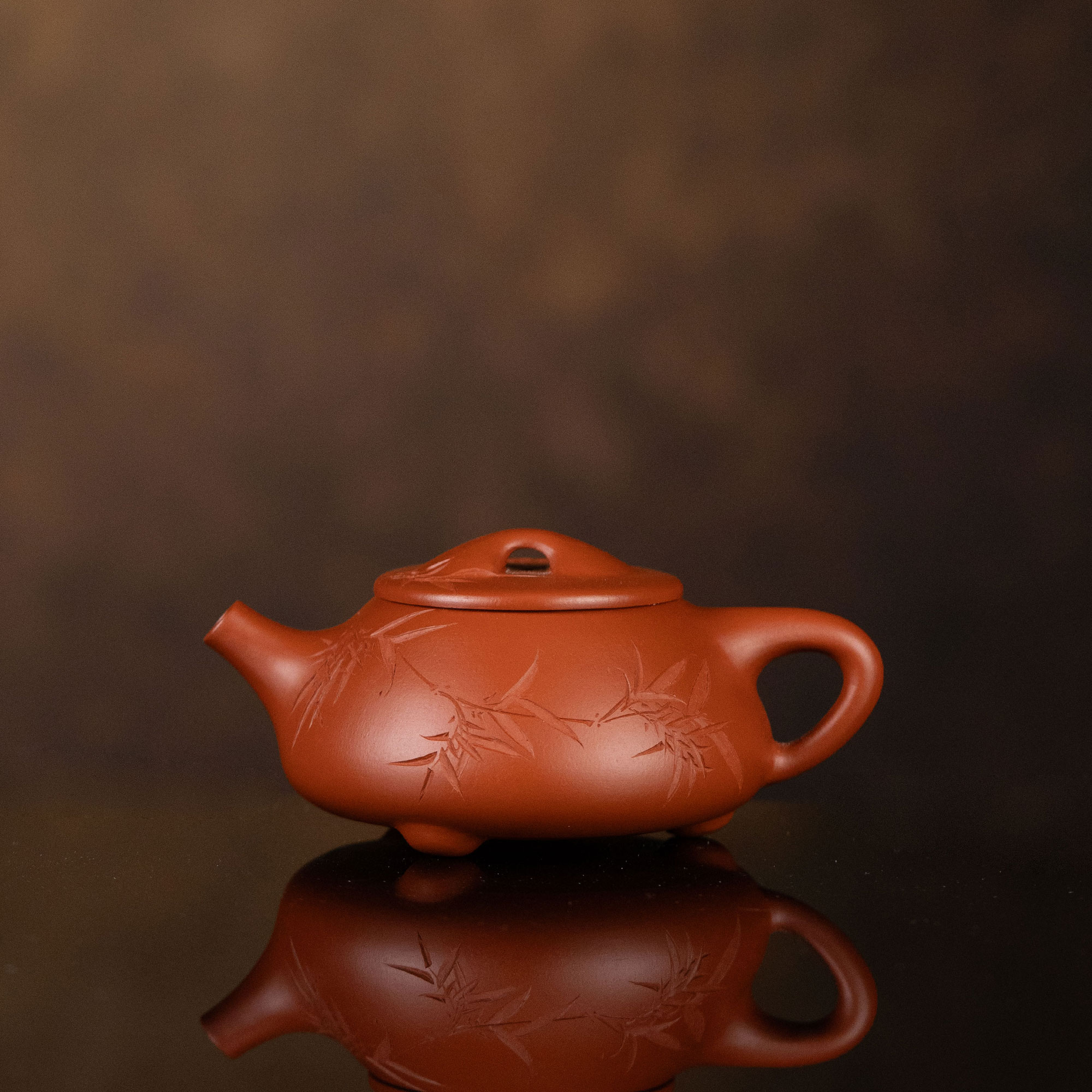【利贞l文竹满瓢】原矿朱泥约240cc手工制茶壶茶具LZD