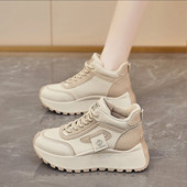 休闲帕拉鞋 回力百搭增高老爹鞋 时尚 厚底防滑高帮鞋 女 女2026年新款