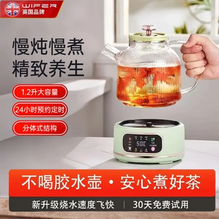 2025新款全玻璃养生壶炖煮一体烧水壶小型办公室宿舍电热煮茶壶