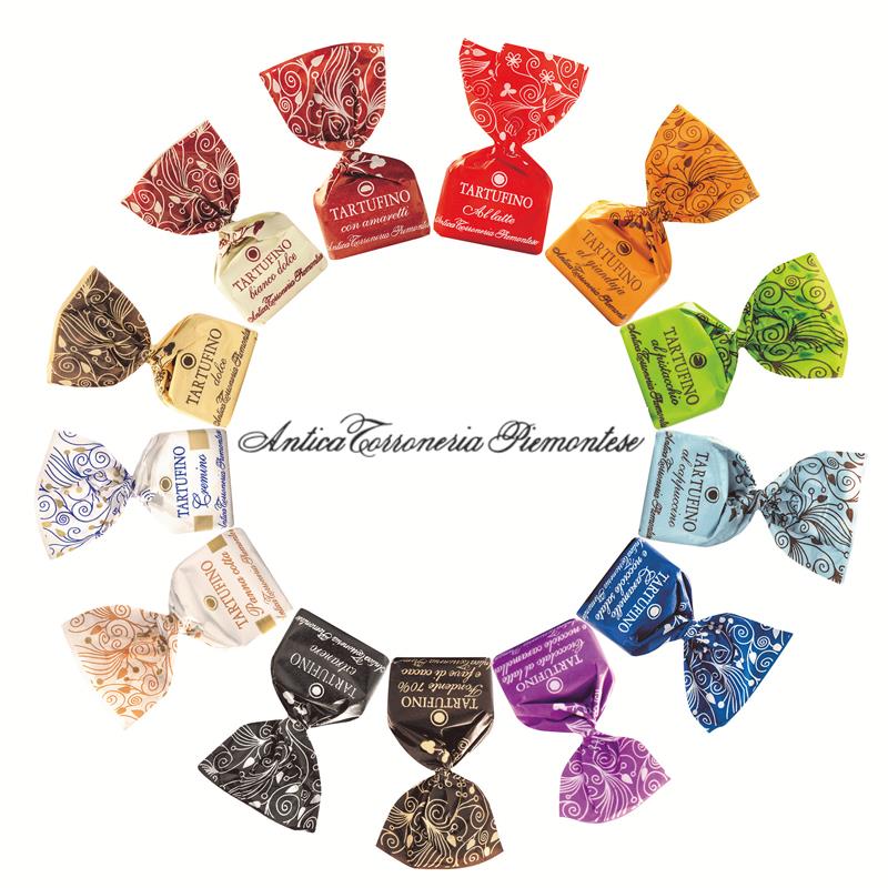 意大利进口休闲食品榛子/开心果/咖啡/黑松露牛奶巧克力袋装270g