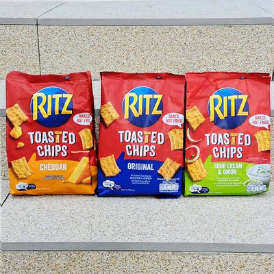 卡夫乐之奶酪香脆饼干酸奶油洋葱味烘烤脆片饼RITZ TOASTED CHIPS