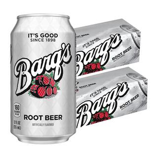 美国树根啤酒355ml 美国进口barg's root beer巴格斯根汁汽