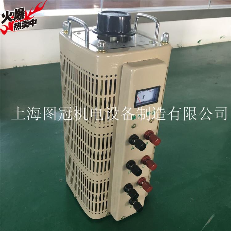 三相接触式变压器调压器TSC2J-20KVA80V/0-40V可调电机测试