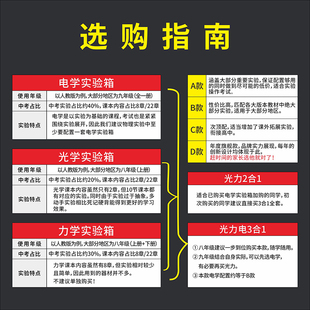八九年级学生科学试验学具套装 初中物理电学实验器材大全套 初二