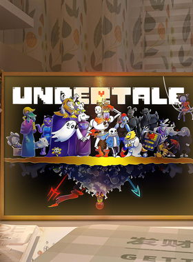 Undertale传说之下同款灯光画Chara桌面摆件Frisk纪念礼品小夜灯