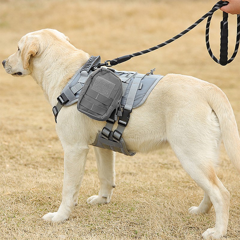 狗狗战术胸背中大型犬胸背带马犬德牧拉布拉多防爆冲背心式牵引绳