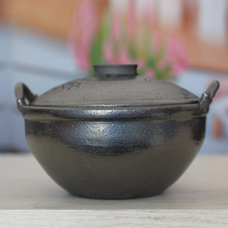 平定砂锅炖肉熬粥黑砂土砂锅