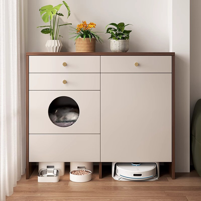 实木猫窝置物柜宠物猫砂盆上方储物柜多层猫别墅家用收纳防尘柜子,宠物/宠物食品及用品,猫窝/屋/帐篷/沙发,淘宝优惠券,粉丝福利购,淘宝优惠卷