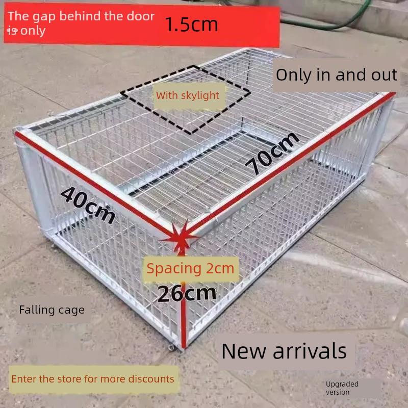 祇进不出鸟笼全自动天落笼子撞门户外抓收鸽子捕加密可连续用