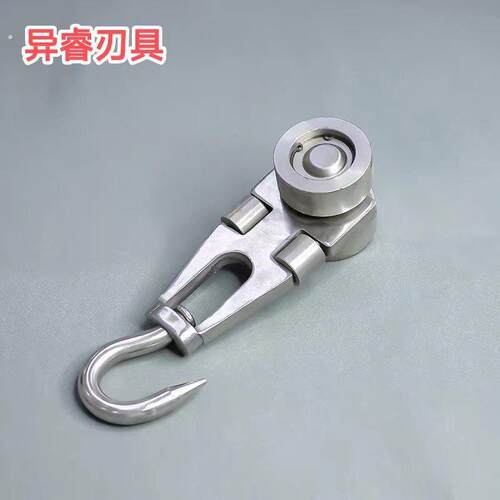 屠宰场专用设备配件双轨道线滑轮杀猪牛羊通用型流水线专用配件部