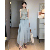 套装 夏季 女高级感千金收腰显瘦国风上衣网纱半身裙 STUDIO JIAHUI
