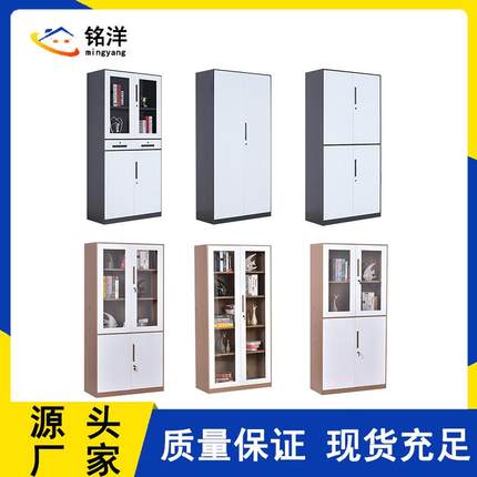 武汉钢制办公文件柜铁皮柜办公室矮柜资料柜带锁拆装薄边档案储物