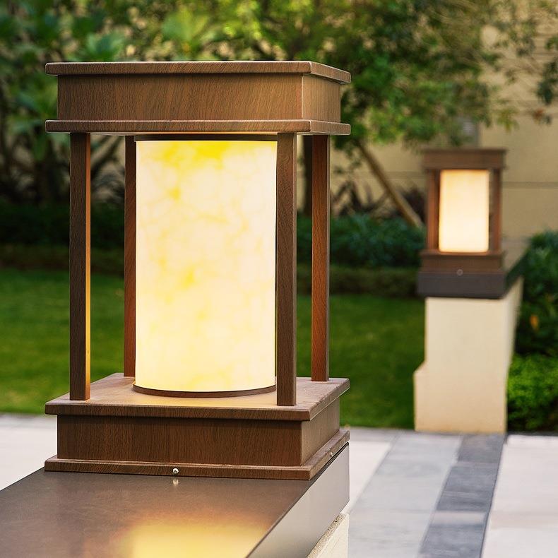 柱子灯户外大门口别墅柱头灯草坪花园庭院地灯防水院子围墙门柱灯