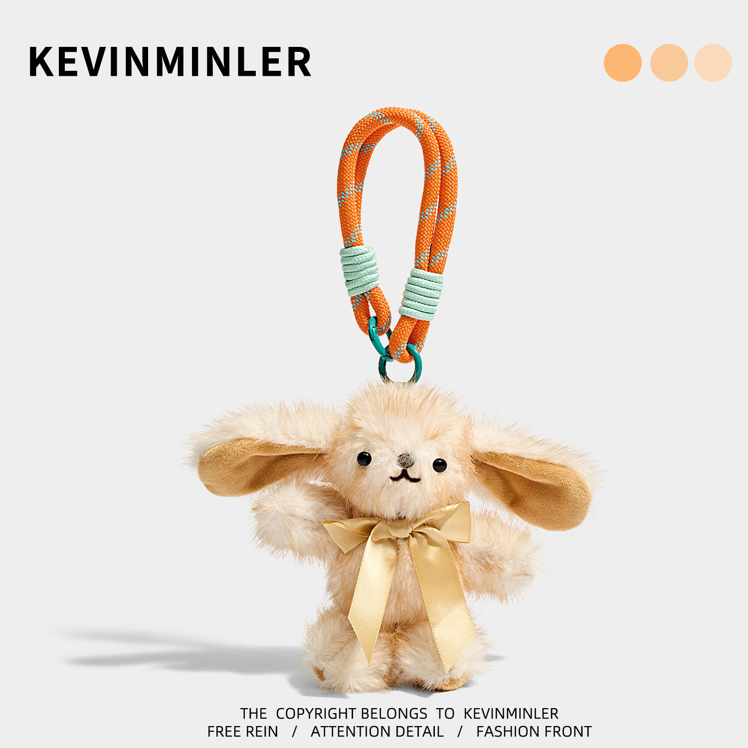 KEVINMINLER原创可爱蝴蝶结小兔包挂件书包高级感小众钥匙扣挂饰