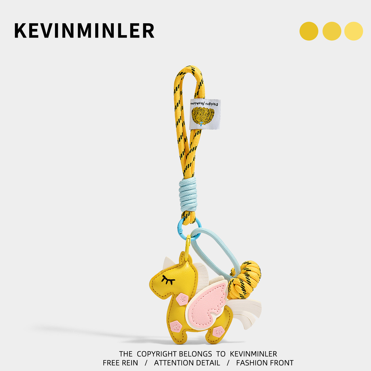 KEVINMINLER原创可爱皮质小马包挂件高级感小众钥匙扣车挂饰礼物图片