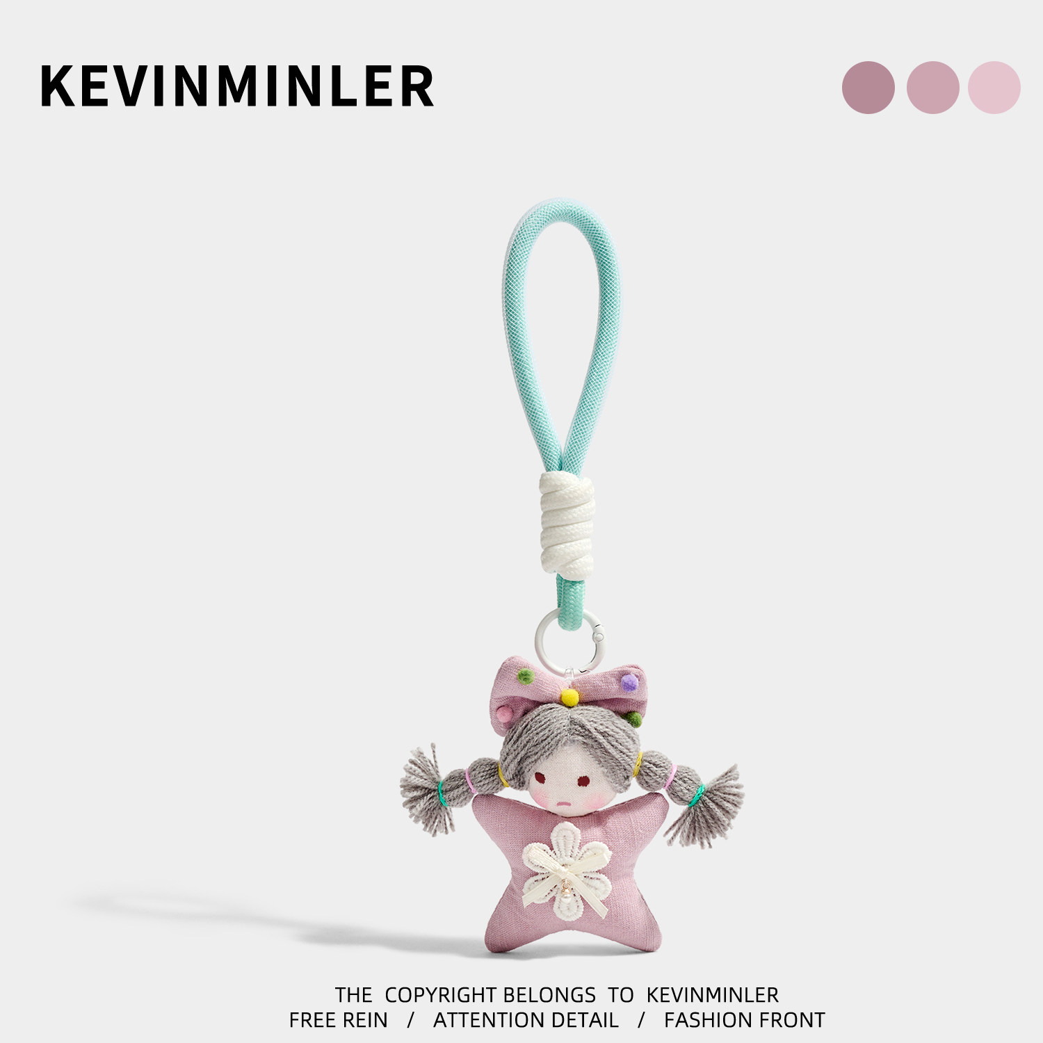 KEVINMINLER原创可爱卡通毛绒魔法女孩包挂件挂饰钥匙扣创意礼物