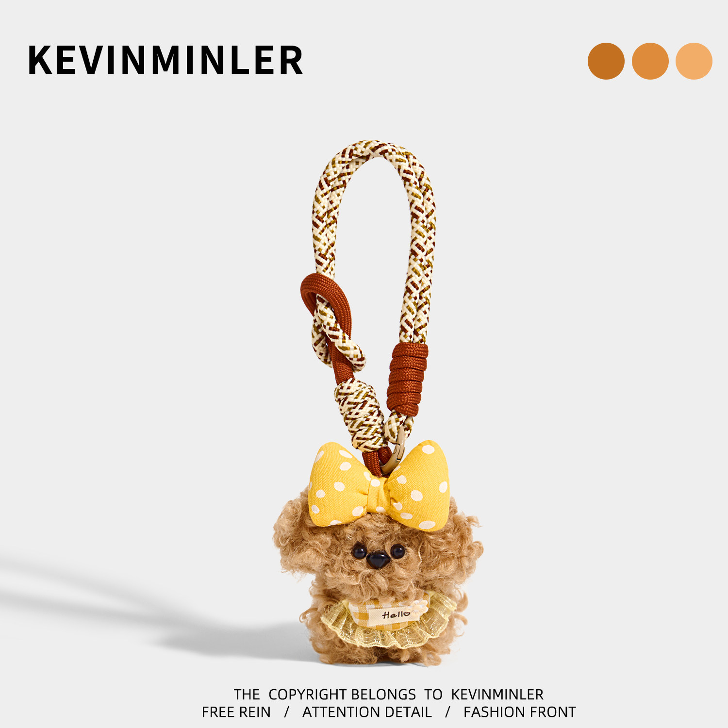 KEVINMINLER原创蝴蝶结小狗包挂件书包高级感小众钥匙扣挂饰礼物图片