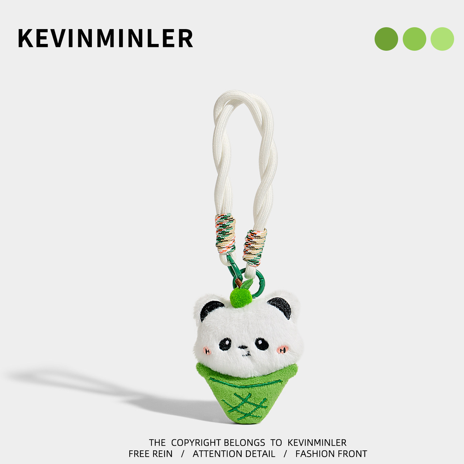 KEVINMINLER原创甜筒小熊猫包挂件书包高级感小众钥匙扣挂饰礼物图片