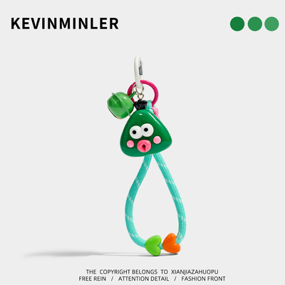 KEVINMINLER原创丑萌搞怪几何大嘴巴钥匙扣可爱车载挂件树脂挂饰