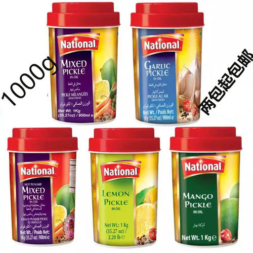 Natonal Pickles巴基斯坦进口泡菜 芒果什锦柠檬大蒜混合泡菜酱菜