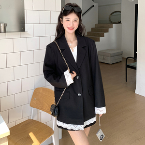 新款 花边拼接西装外套女春季2C309-5801-P135-K198图片