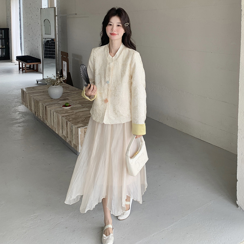 新中式国风短外套女2025春季新款气质今年流行减龄设计感休闲上衣,女装短外套,2C309
