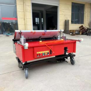 抹灰机自动抹灰机墙面抹灰机器视频小型抹灰机自动给墙面抹灰