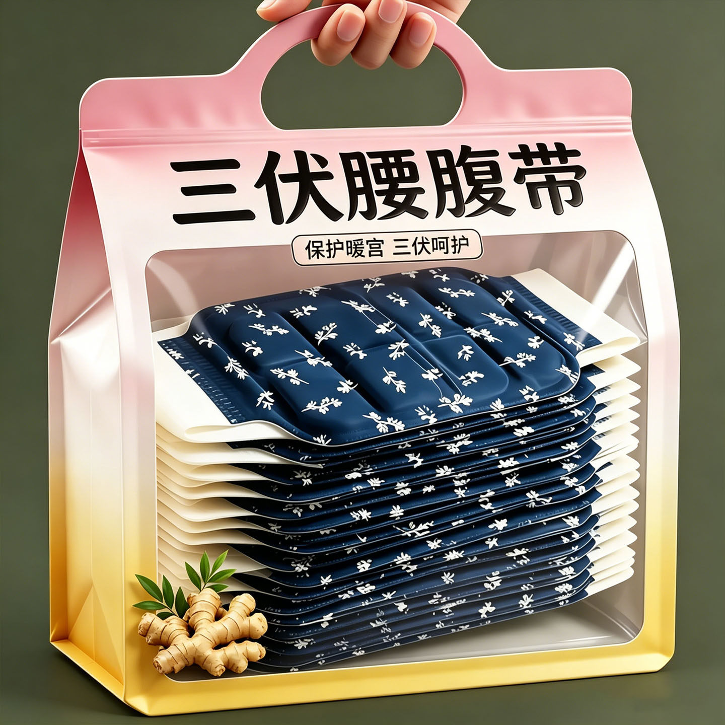 暖腰贴暖宫贴自发热腰腹蒸汽热敷贴暖宫腰带暖腰贴腰部专用艾草贴