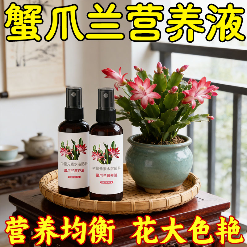 特效蟹爪兰催花营养液爆盆专用