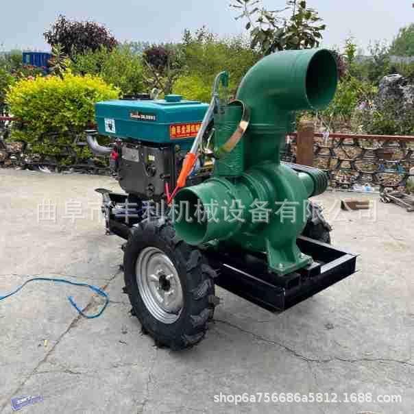 工程排水12寸水泵大流量柴油机水泵四缸混流泵抽水机