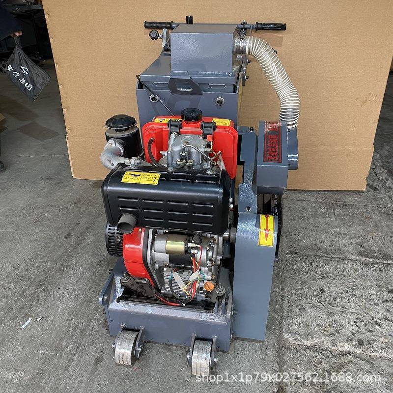 水泥地坪铣刨机沥青路面翻新拉毛凿毛机混凝土柴油电动拉毛刨地机