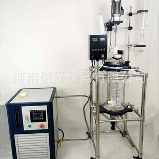 30L型玻璃反应器双层玻璃反应釜双层玻璃反应器厂家发货 S212