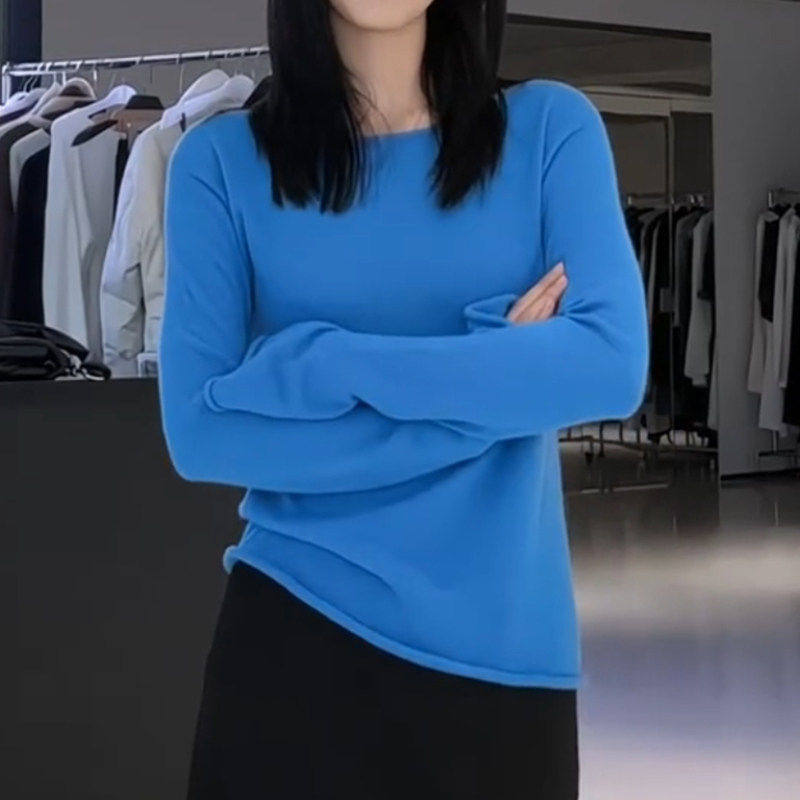 韩版纯色针织衫女春秋时尚修身显瘦休闲百搭减龄上衣毛衣潮打底衫,女装/女士精品,大码内搭,淘宝优惠券,粉丝福利购,淘宝优惠卷