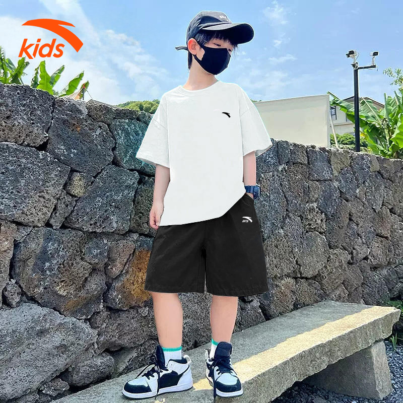 安踏儿童运动套装男童T恤夏季