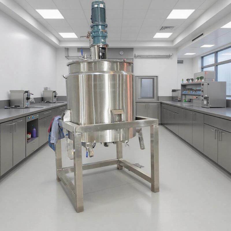 三层加热防烫液体搅拌罐化工助剂膏体搅拌机胶水颜料2吨反应釜