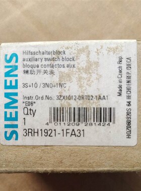 3RH1921-1FA31辅助器
