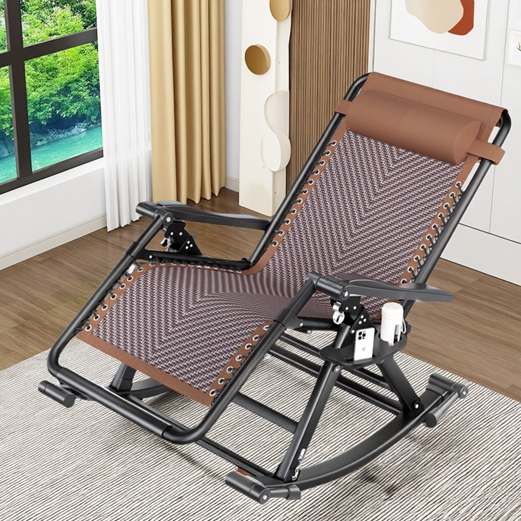 YY-52躺椅2025新款坐睡两用折叠午休懒人躺椅阳台折叠椅子睡椅,住宅家具,摇椅,淘宝优惠券,粉丝福利购,淘宝优惠卷