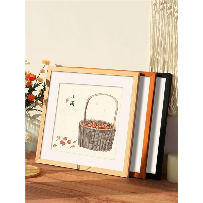 Nordic simple wooden photo frame square pictureU frames 相框