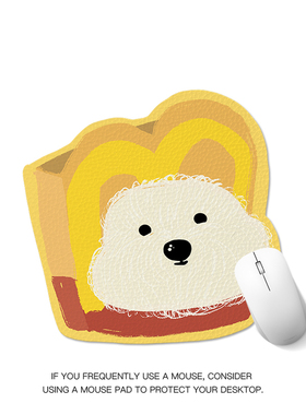 新款可爱卡通小狗鼠标垫女生护腕小号键盘垫电脑滑鼠垫