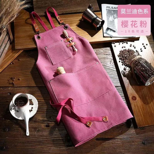 围裙画画专用美术生成人大褂画室油画围兜工作服绘画水粉长款罩衣