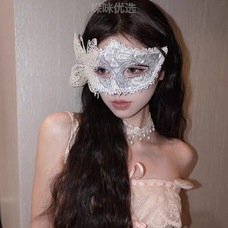 面具神秘感高颜值女生化装化妆舞台配饰美女舞会装饰品成人面罩