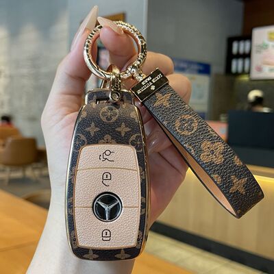 奔驰钥匙套新e级e300l包c级c260l壳a200l车glb/glc/gle350女男扣