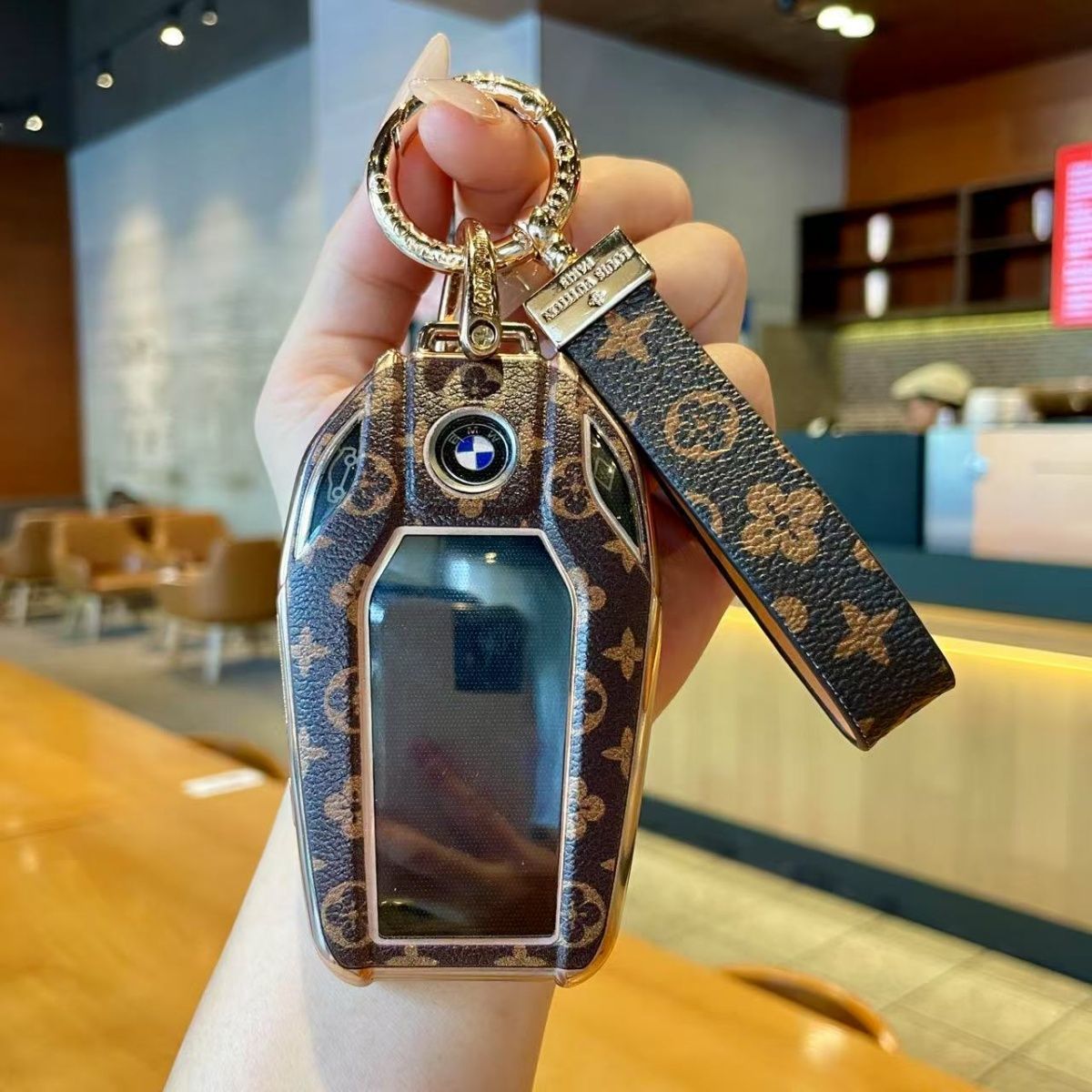 适用于宝马液晶钥匙套7系740壳X5X7X3x6车扣5系530le高档6系GT女