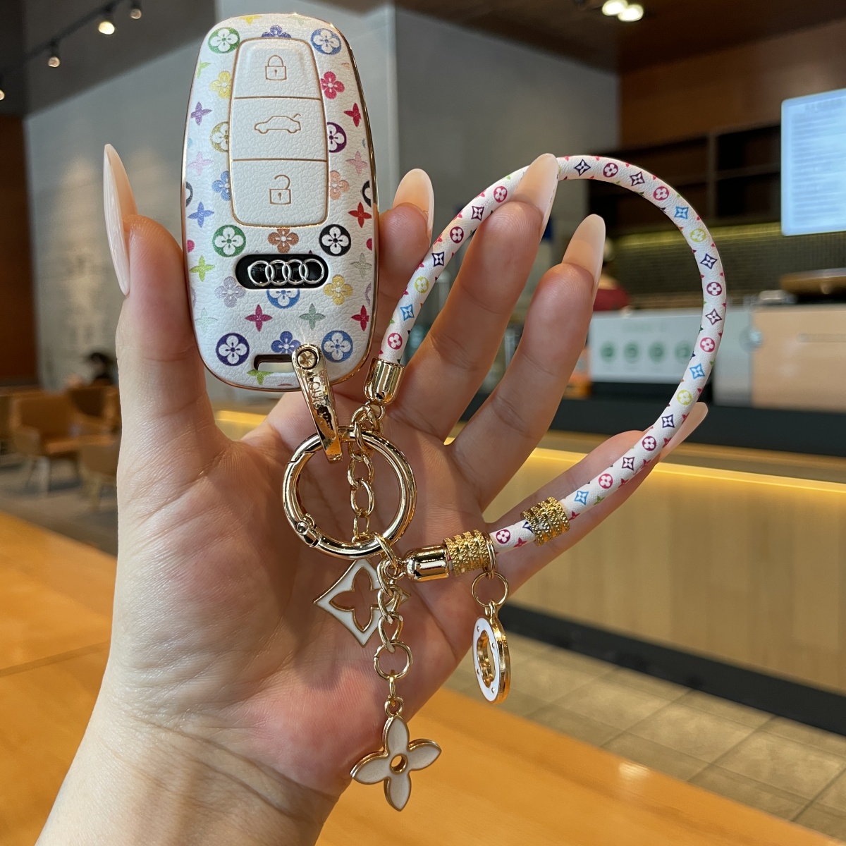 2024款奥迪A6L钥匙套22/23款全新专用钥匙包A6高档全包男女钥匙扣