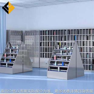 不锈钢水杯柜员工休息室茶水间茶杯置物架工厂车间多格杯子存放柜